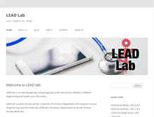 Tablet Screenshot of leadlab.ca